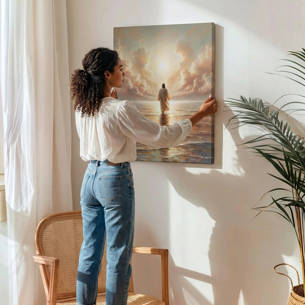 Jesus Walking on Water V - Canvas