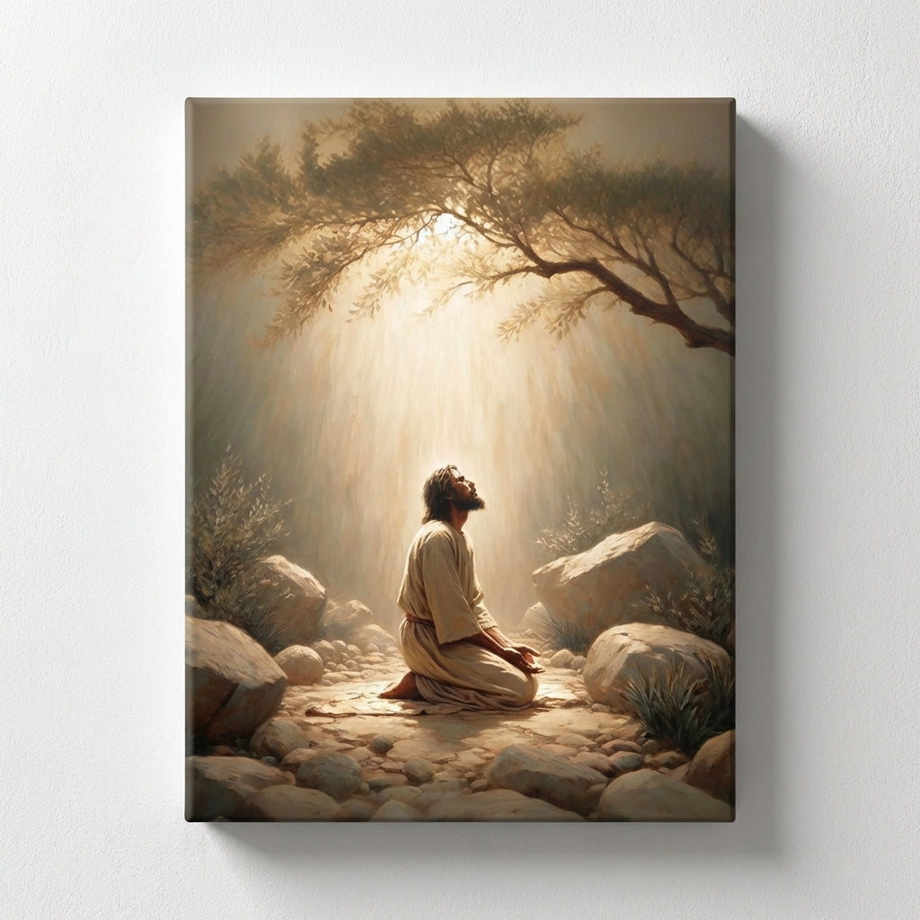 Jesus in the Garden of Gethsemane - Canvas