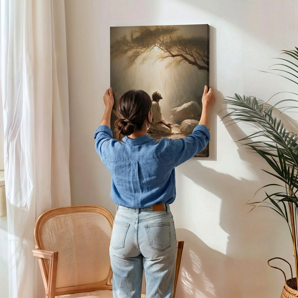 Jesus in the Garden of Gethsemane - Canvas