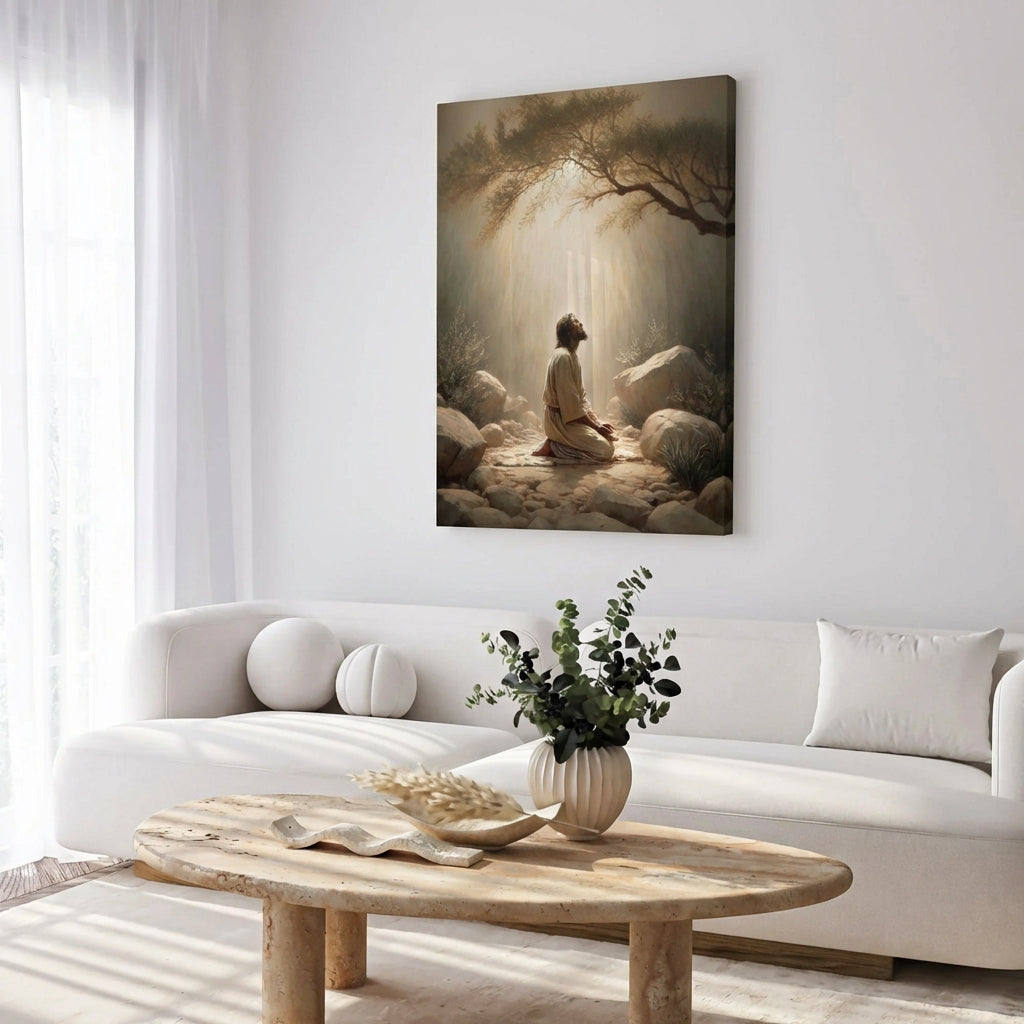 Jesus in the Garden of Gethsemane - Canvas