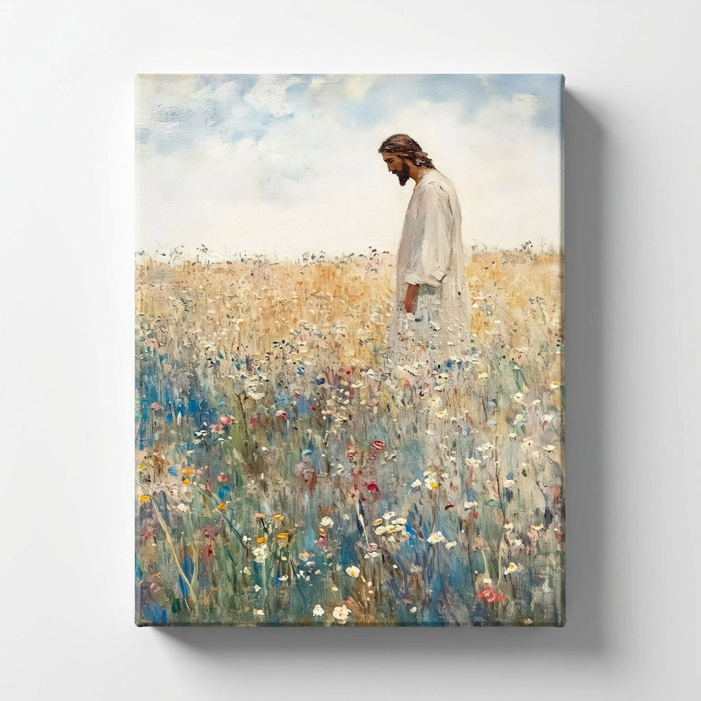 Jesus Leaves The 99 - Canvas