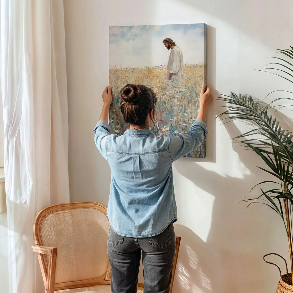 Jesus Leaves The 99 - Canvas