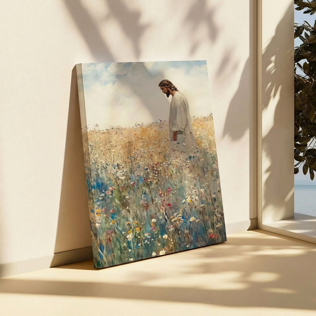 Jesus Leaves The 99 - Canvas