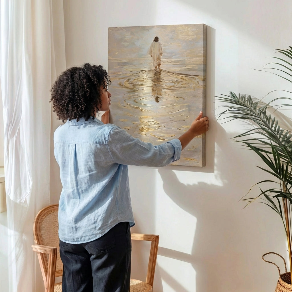 Jesus Walking on Water IV - Canvas