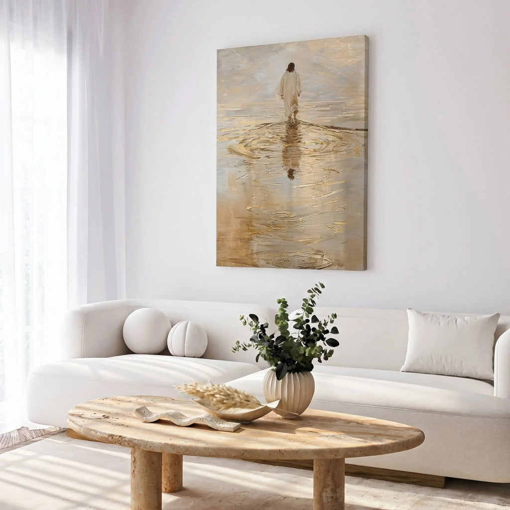Jesus Walking on Water IV - Canvas