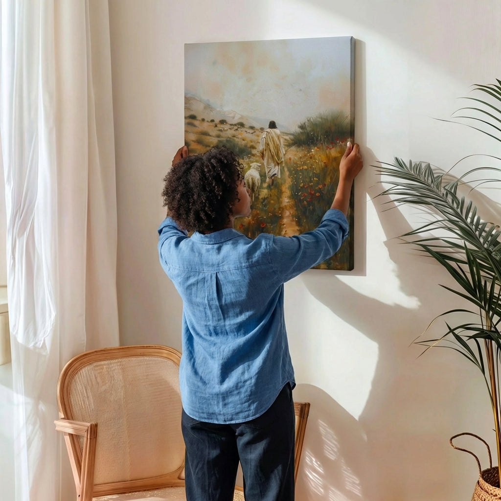 Parable of The Lost Sheep II - Canvas