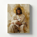 Jesus and the Lamb - Canvas