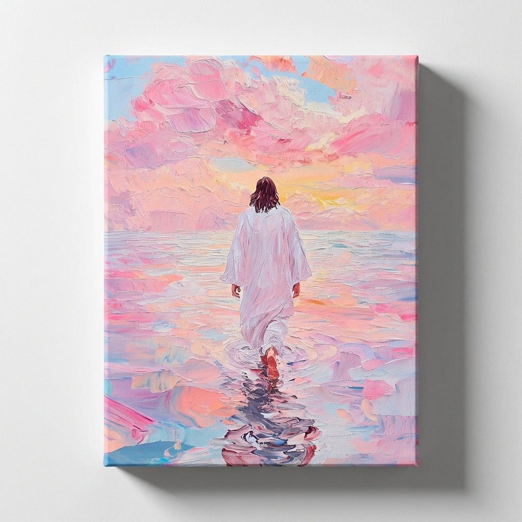 Jesus Walking on Water VI - Canvas