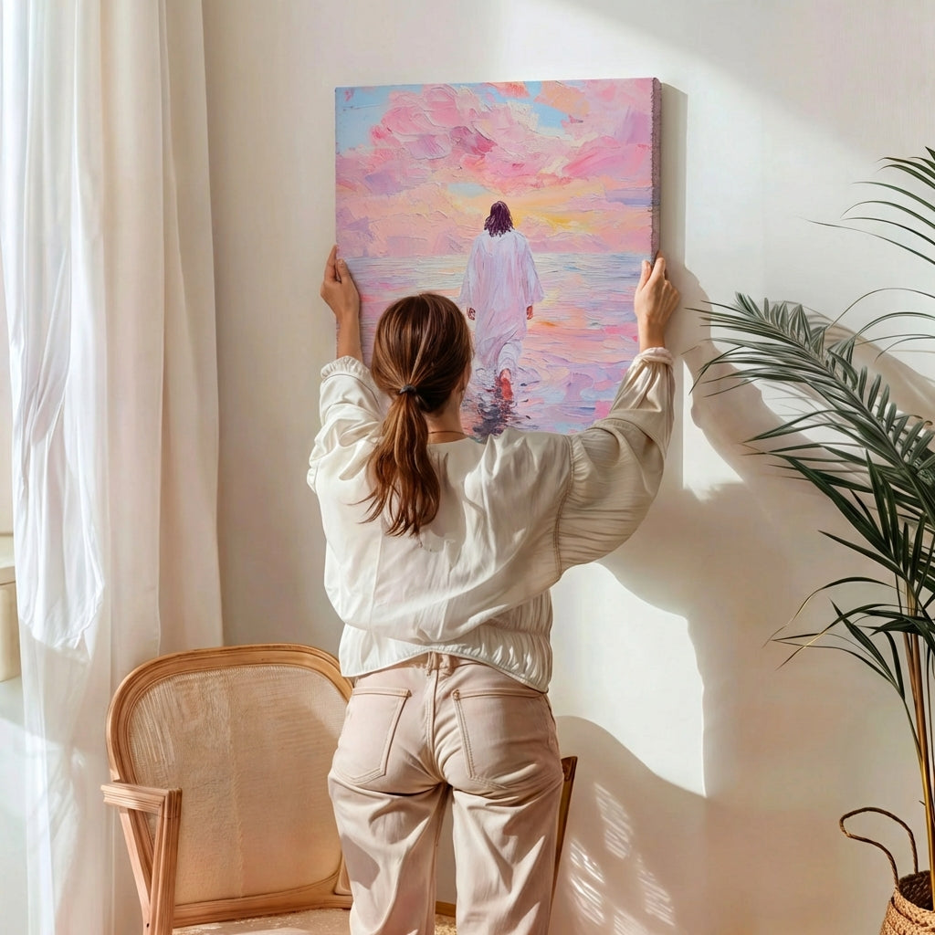 Jesus Walking on Water VI - Canvas