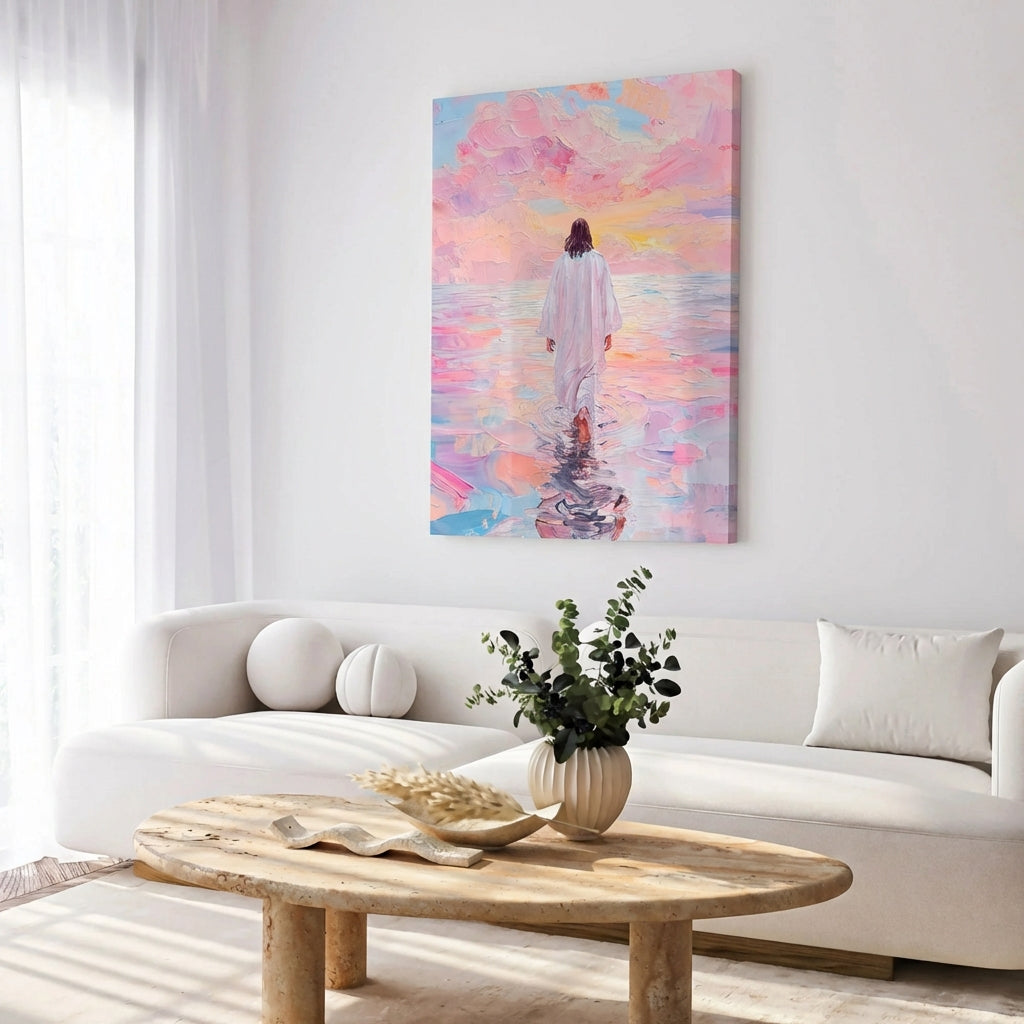 Jesus Walking on Water VI - Canvas