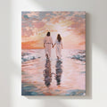 Jesus Walking on Water with Woman - Canvas