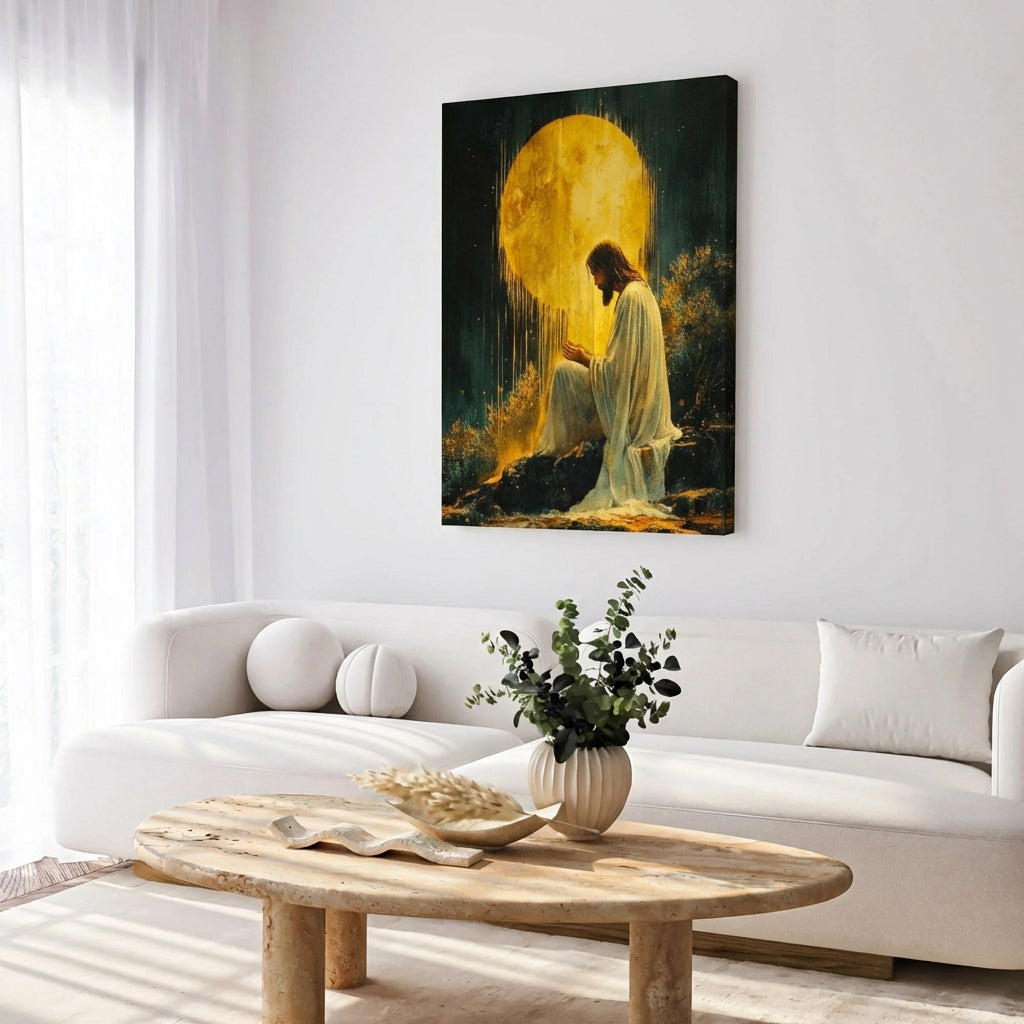 Jesus in the Garden of Gethsemane II - Canvas