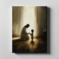 Jesus Praying With Child - Canvas