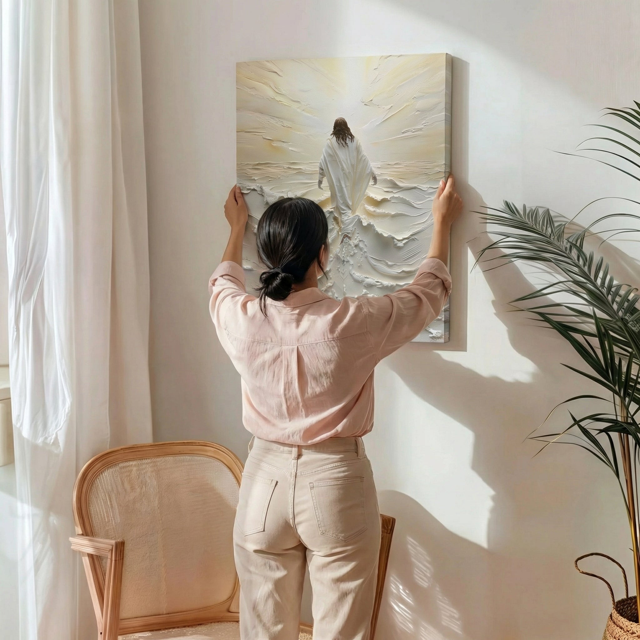 Jesus Walking on Water I - Canvas